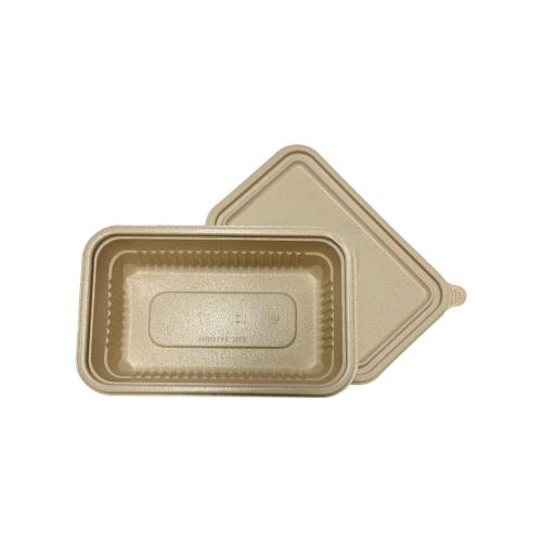 disposable rice husk single lunch  box 