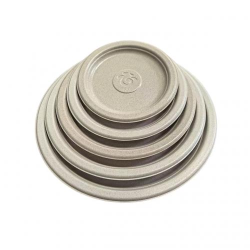 disposable degradable rice husk dish 
